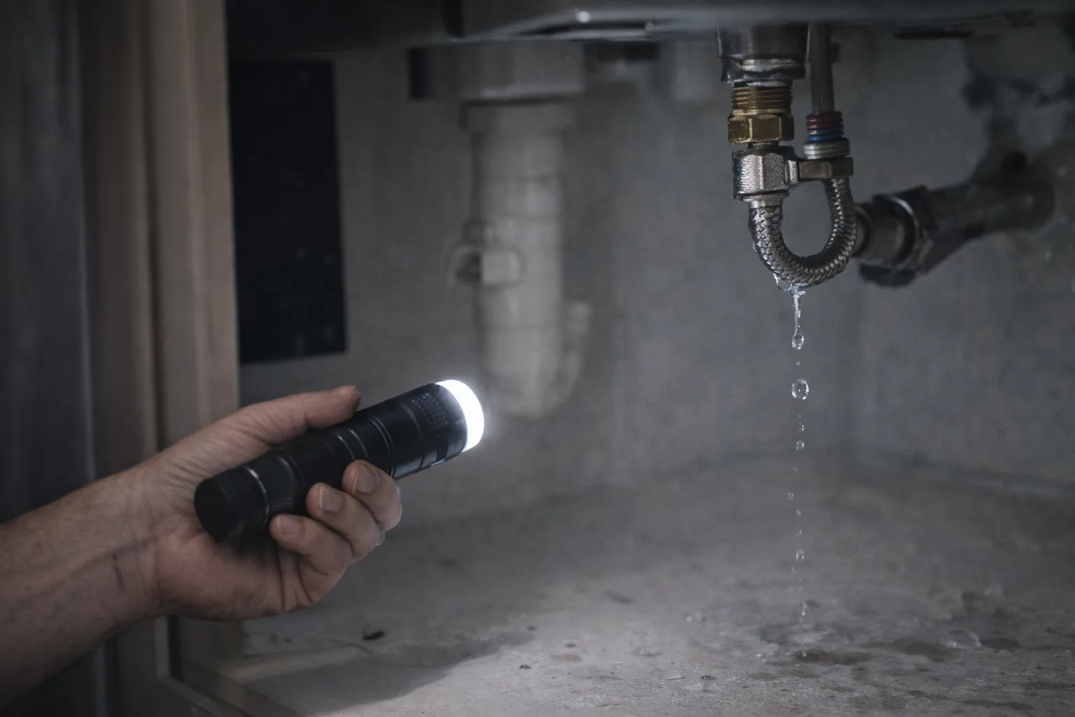 Hidden water leak signs